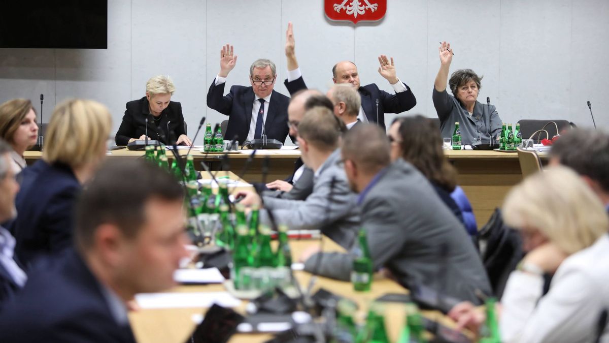 Głosowanie podczas posiedzenia sejmowej komisji finansów publicznych