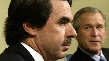 Jose Maria Aznar i George W. Bush