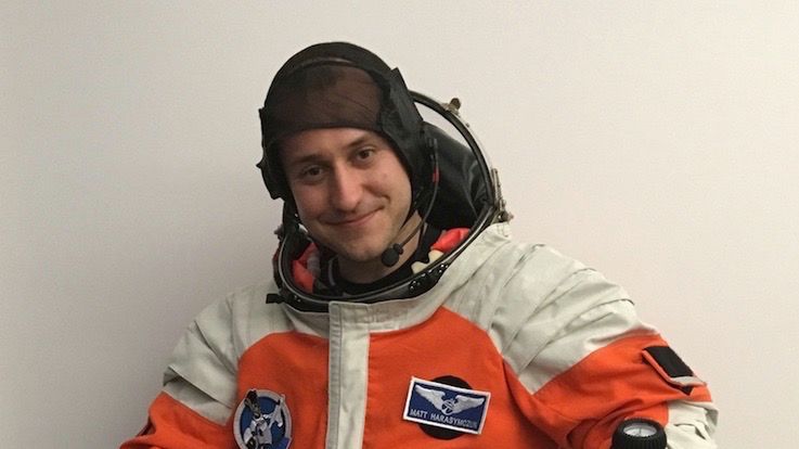 Matt Harasymczuk jest weteranem misji w habitacie Lunares