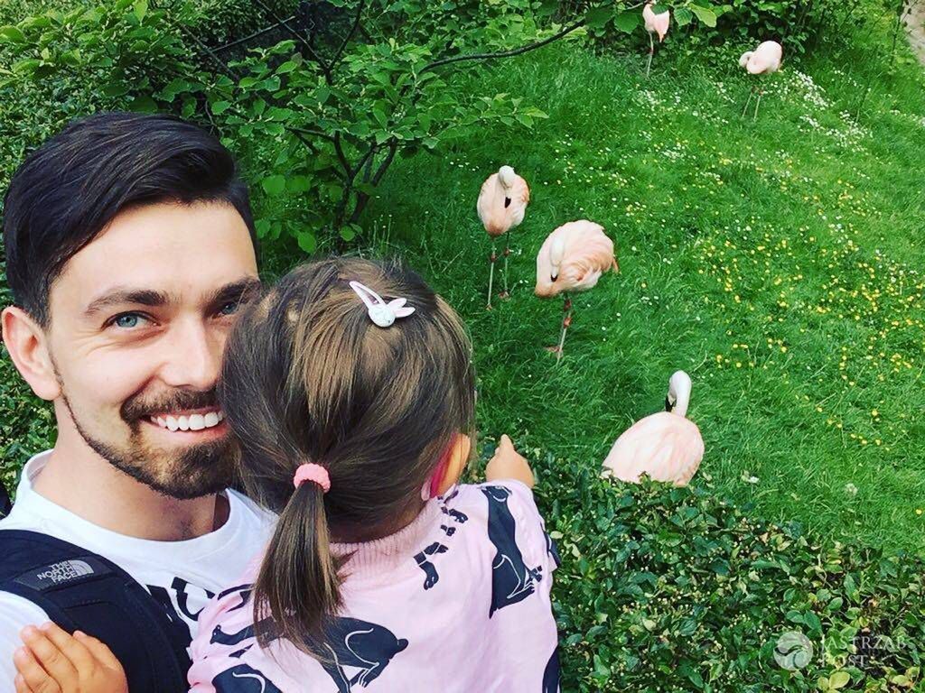 Patryk Ignaczak z córką Kornelią