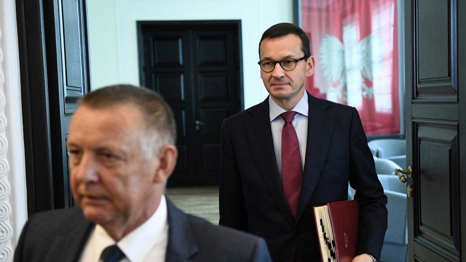 Prezes NIK Marian Banaś oraz premier Mateusz Morawiecki (zdj. arch.)