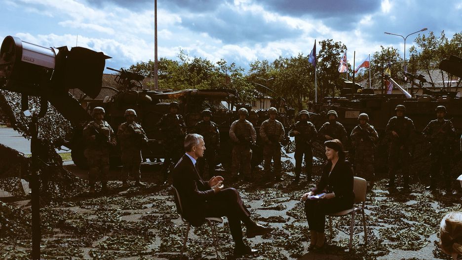 Jens Stoltenberg w rozmowie z Danutą Holecką