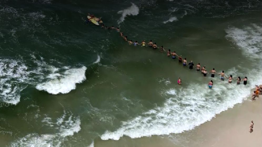 Ludzki łańcuch na Florydzie