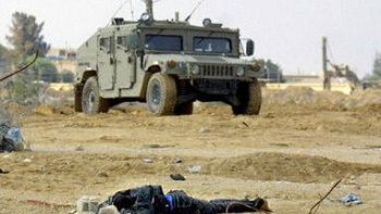 Ciało jednego z zabitych