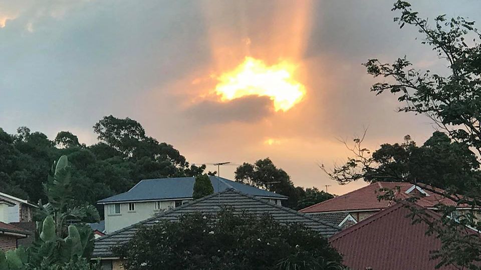 Niezwykły zachód słońca w Australii