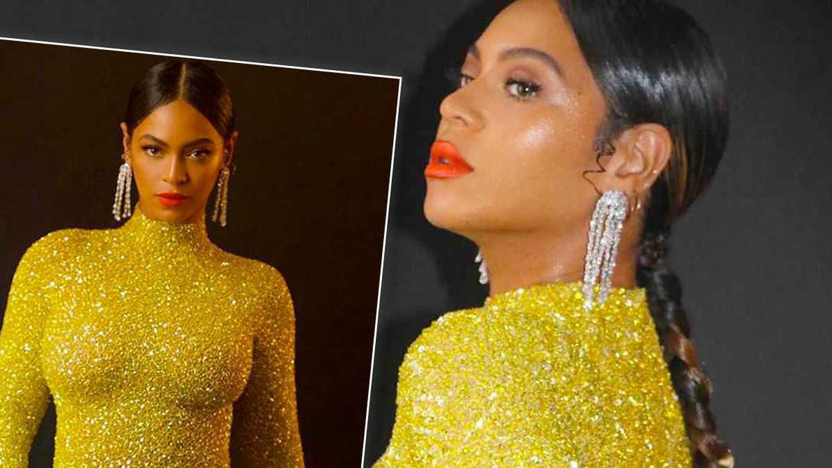 Beyonce w żółtej sukni