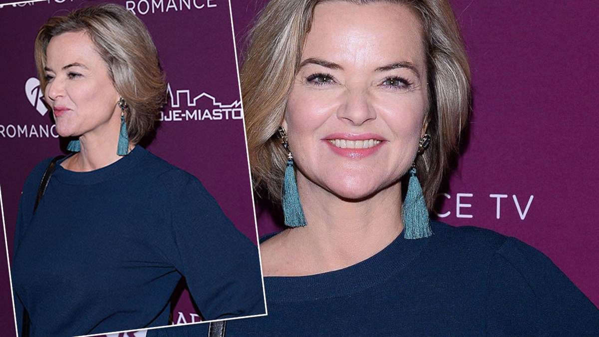 Monika Zamachowska po zwolnieniu z pracy na ściance