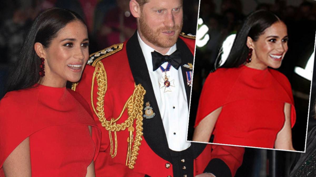 Meghan Markle w czerwonej sukience