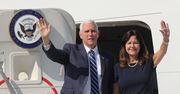 Karen Pence w Polsce. Wybrała skromną sukienkę