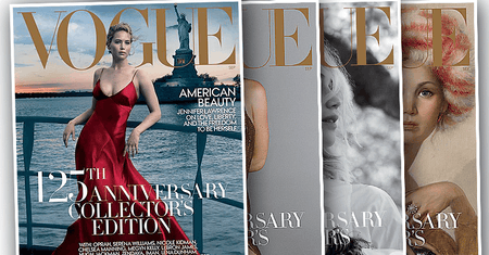 Jennifer Lawrence na czterech okładkach "Vogue'a" z okazji 125-lecia! Każda zapiera dech w piersiach
