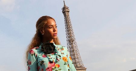Beyonce z córką w Paryżu