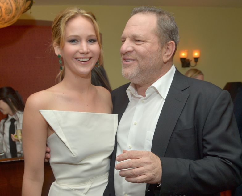 Jennifer Lawrence i Harvey Weinstein w 2013 r.