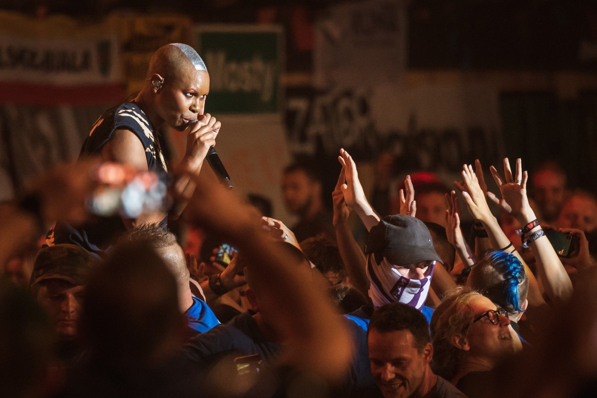 03.08.2019 Kostrzyn Nad Odrą 25. Pol'and'Rock Festival n/z Skunk Anansie wśród publiczności