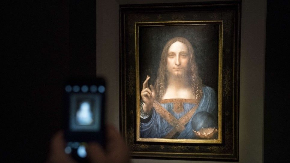 Leonardo da Vinci, "Zbawiciel świata" (Salvator Mundi), najdroższy obraz świata