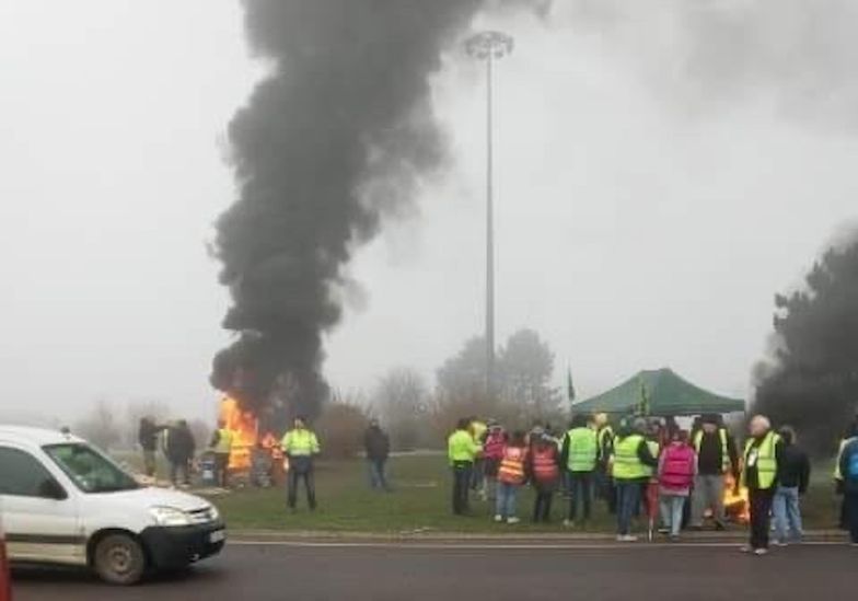 Blokada w okolicach Metz. 