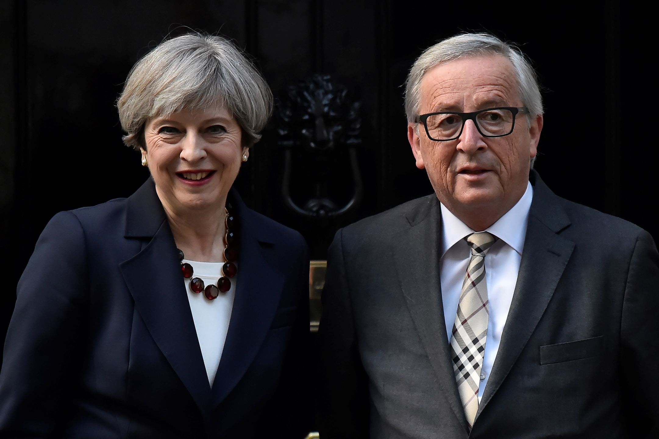 Theresa May i Jean-Claude Juncker