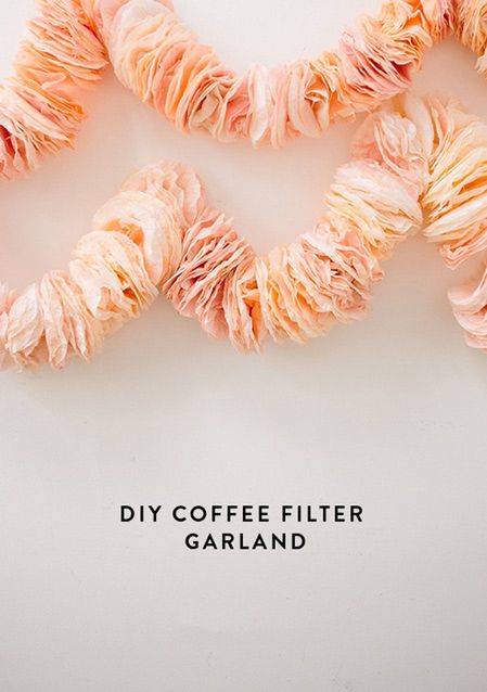Coffee Filter Garland