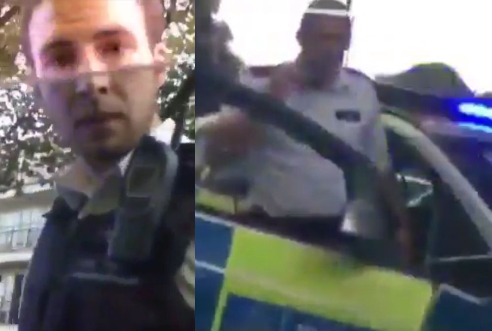 Londyński policjant wpadł w furię