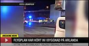 Wypadek na płycie lotniska w Sztokholmie. "Całkowity chaos"