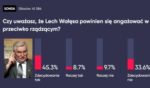 Czy Lech Wałęsa powinien uczestniczyć w kontrmanifestacji? Tak głosowali użytkownicy WP