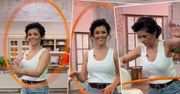 "Pnś". Kasia Cichopek w krótkich szortach wywija sztuczki z hula-hoop. Poradziła sobie jak gimnastyczka!