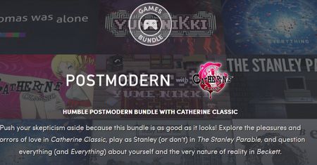 Humble Postmodern Bundle to nowa paczka gier w Humble Bundle. Jest specyficzna
