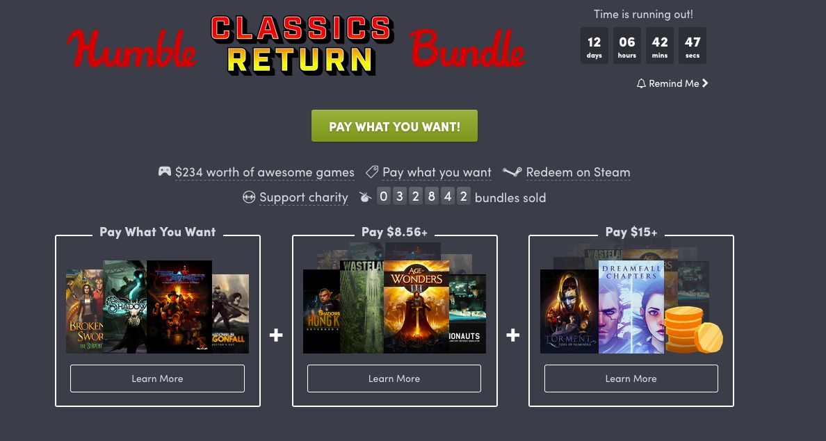 Nowy Humble Bundle to gratka dla fanów wcale nie tak starych klasyków