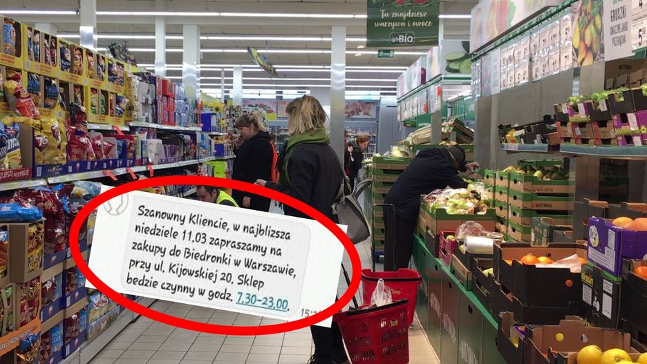 Klienci Biedronki otrzymali SMS-y z adresem otwartego sklepu