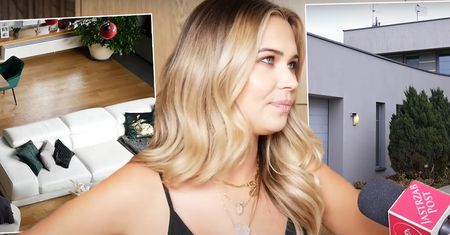 Sandra Kubicka oprowadziła nas po trzypiętrowej willi. Ma trzy garderoby, master bedroom i gigantyczny salon