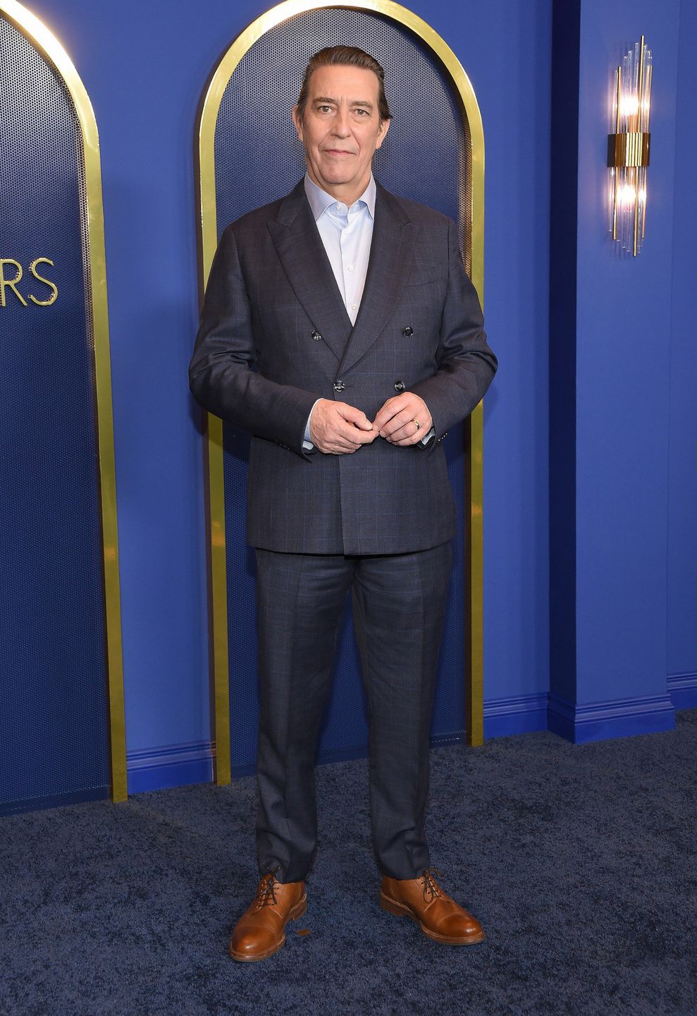 Ciarán Hinds na tradycyjnym lunchu przed galą Oscary 2022 | fot. ONS