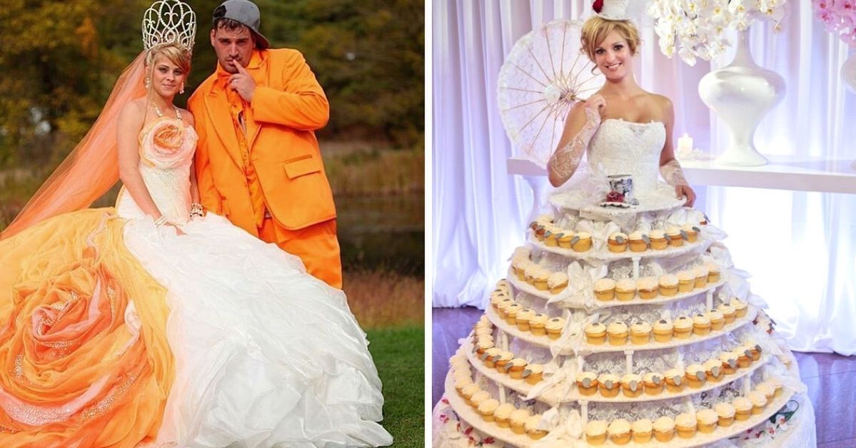 19 cudacznych sukien ślubnych, które przypominają komiczne kreacje z balów kostiumowych