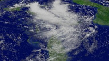 Satelitarne ujęcie sztormu "Arlene"