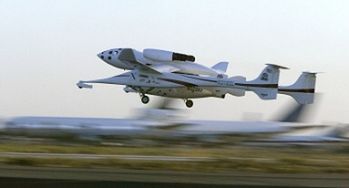 SpaceShipOne przekroczył warstwę atmosfery ziemskiej