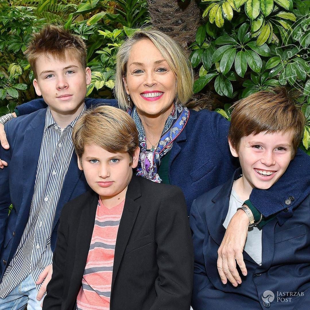 Sharon Stone z synami