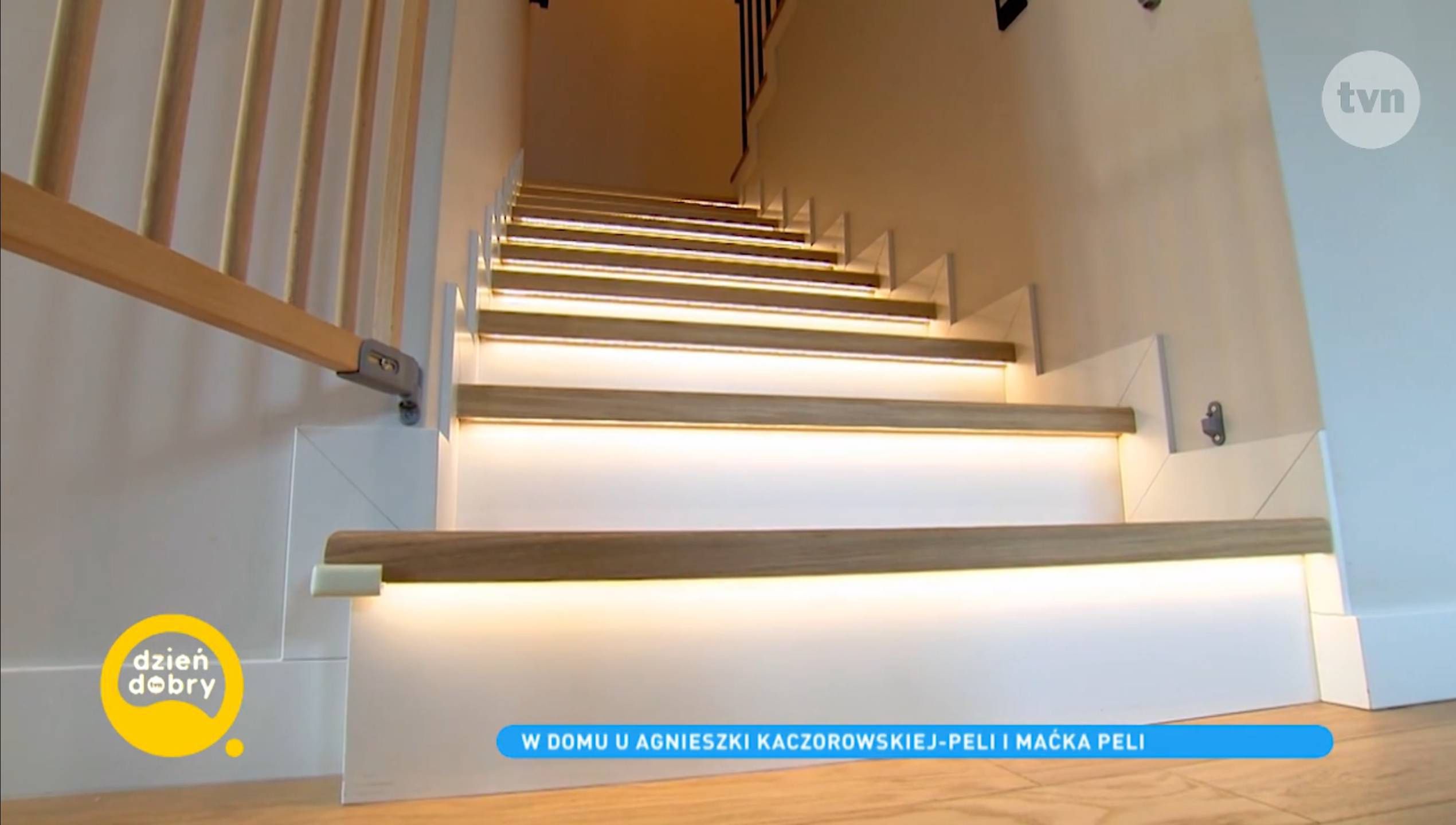 Agnieszka Kaczorowska i Maciej Pela pokazali klatkę schodową