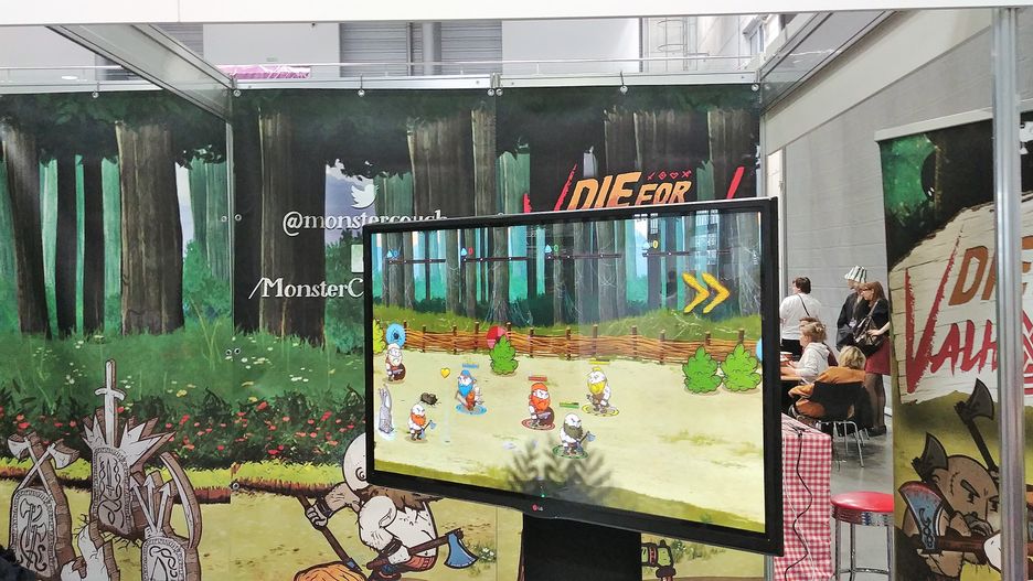 Stoisko Monster Couch było skromne, ale na brak zainteresowania nie mogło narzekać.