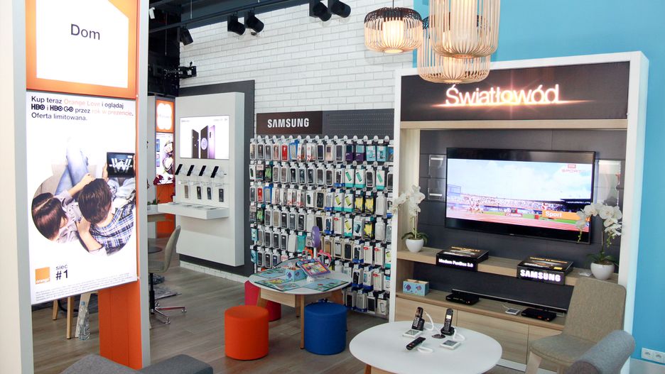 Wnętrze Smart Store Orange.