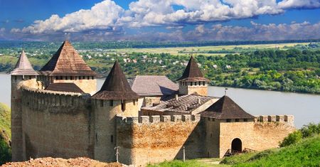 Ukraina - zamek w Chocimiu