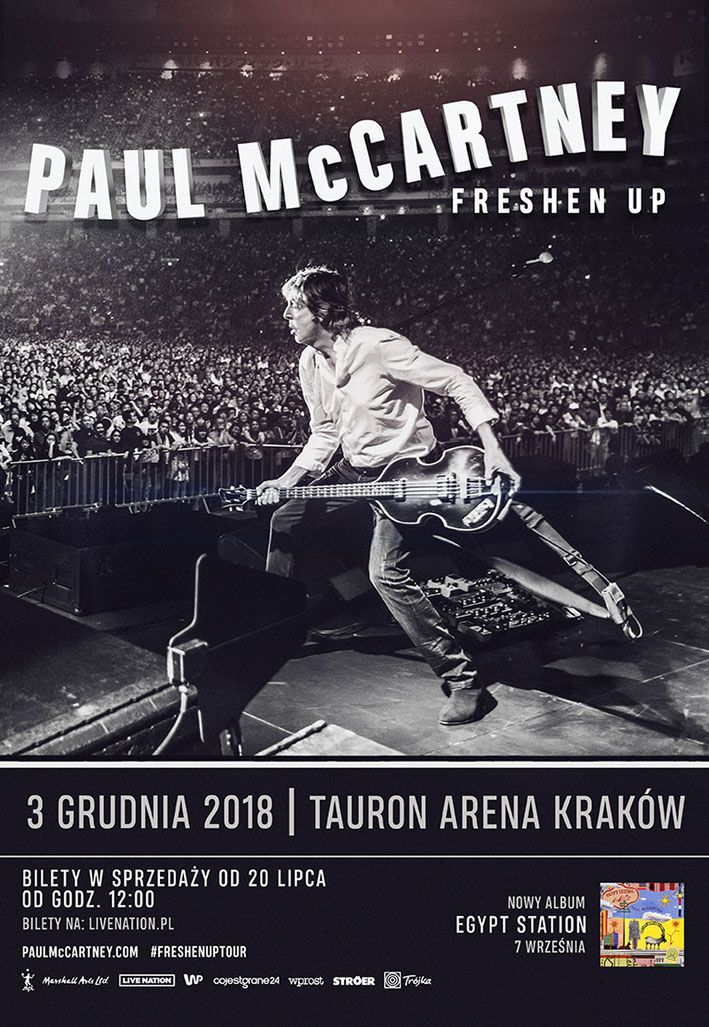 Paul McCartney wystąpi w Krakowie 3 grudnia 