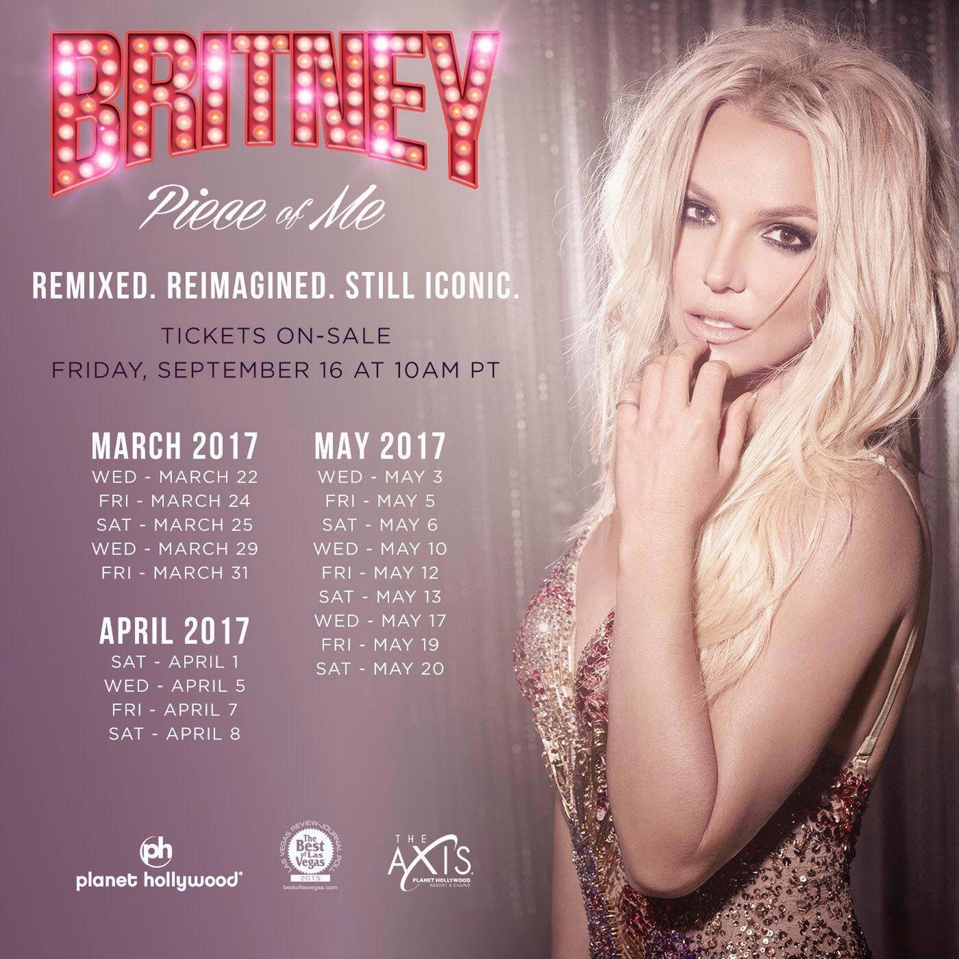 Britney Spears - plakat promujące koncerty w Las Vegas