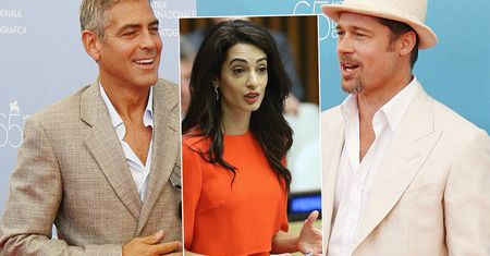 Brad Pitt miesza w związku Amal i George'a Clooneyów. Żona aktora postawiła warunek. Wystawiła ich przyjaźń na próbę