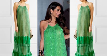 LOOK OF THE DAY: Amal Clooney w szmaragdach Stelli McCartney