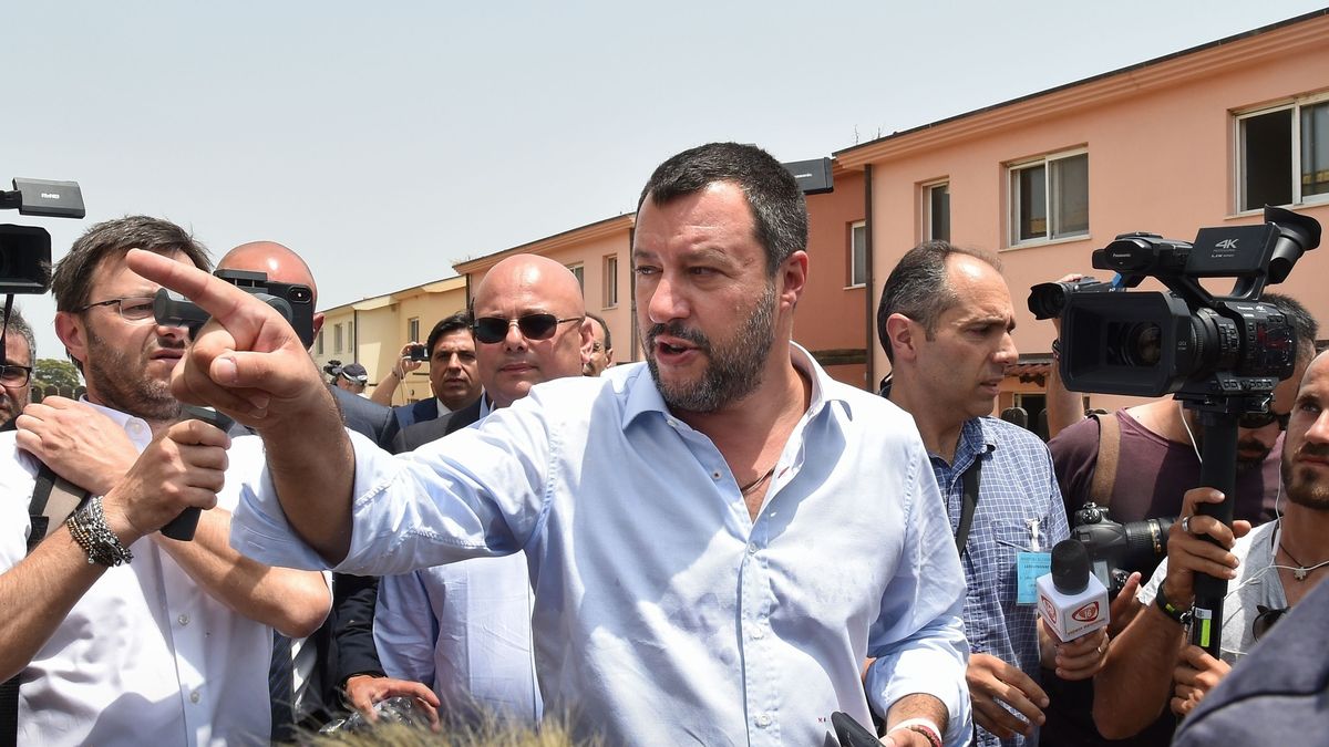 Matteo Salvini wicepremier Włoch.