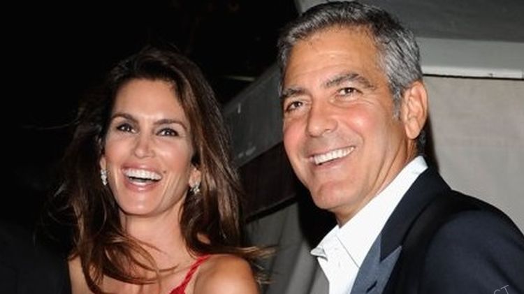 Cindy Crawford i George Clooney 
Fotografia: abcnewsradioonline.com