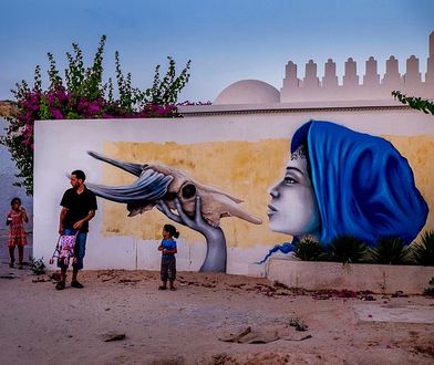 Djerba. Tunezja. Wyjątkowe graffiti. Zapomniana wioska odzyskała blask