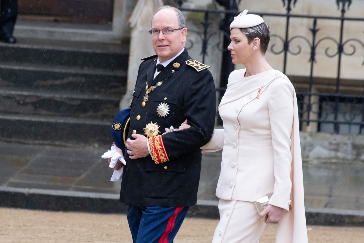 Charlene i Albert - koronacja Karola III (fot. ONS)