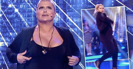 Katarzyna Skrzynecka wbiegła na scenę i zrobiła lepsze show niż gwiazdy "TzG". Co za ruchy! [WIDEO]
