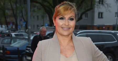 Katarzyna Skrzynecka w fantastycznych botkach na jesień. Wrażenie robi również jej sukienka