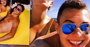 Szczęśliwy Adam Zdrójkowski przytula swoją roznegliżowaną Wiktorię Gąsiewską na plaży! Ależ oni się kochają!