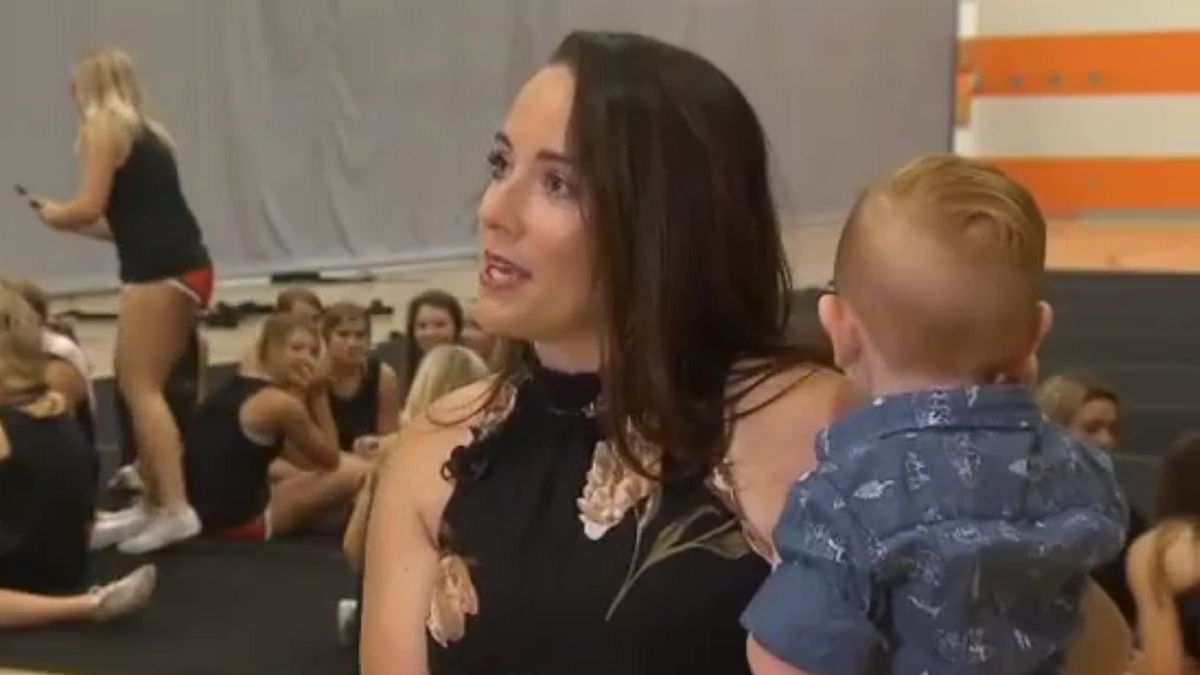 Nicole Hornback z Teksasu spotkała się z cheerleaderką, która uratowała życie jej synka.